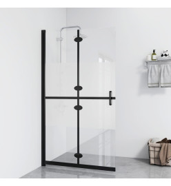 Paroi de douche pliable Verre ESG demi-dépoli 100x190 cm