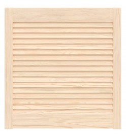 Porte d'armoire à persiennes 61,5x59,4 cm bois de pin massif