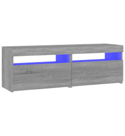 Meubles TV 2 pcs avec lumières LED Sonoma gris 60x35x40 cm