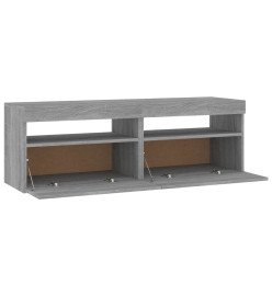 Meubles TV 2 pcs avec lumières LED Sonoma gris 60x35x40 cm