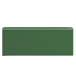 Abri de jardin Vert 192x523x223 cm Acier galvanisé