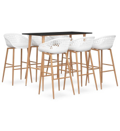 Ensemble de bar 7 pcs Noir et blanc