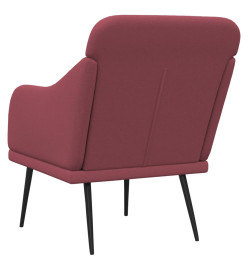 Fauteuil Rouge bordeaux 63x76x80 cm Tissu