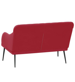 Banc Rouge bordeaux 110x76x80 cm Velours