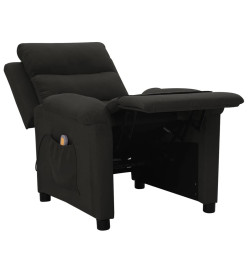 Fauteuil de massage Noir Tissu