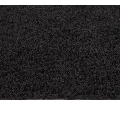 Tapis shaggy à poils longs Noir 200x290 cm