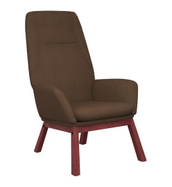 Chaise de relaxation Marron Tissu