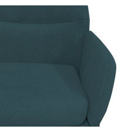 Chaise de relaxation Bleu Velours