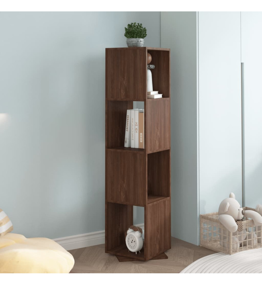 Armoire rotative Chêne marron 34,5x34,5x147,5 cm Aggloméré