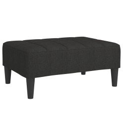 Repose-pied Noir 78x56x32 cm Tissu