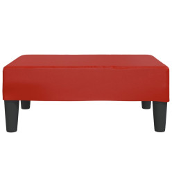 Repose-pied Rouge bordeaux 78x56x32 cm Similicuir