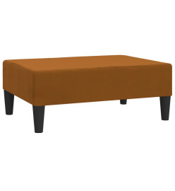 Repose-pied Marron 78x56x32 cm Velours