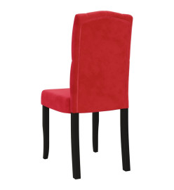 Chaises à manger lot de 4 Rouge bordeaux Velours