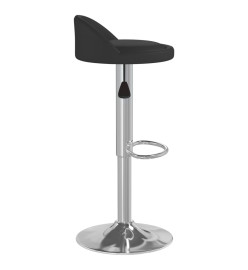 Tabourets de bar lot de 2 noir similicuir