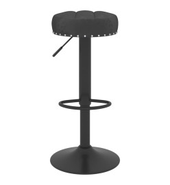 Tabourets de bar 2 pcs Noir Velours