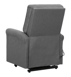 Fauteuil de massage inclinable Gris clair Tissu