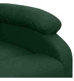 Fauteuil de massage Vert foncé Tissu