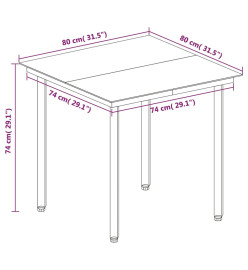 Mobilier à dîner de jardin coussins 3 pcs Résine tressée Verre