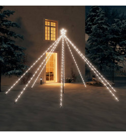 Lumières d'arbre de Noël Int/Ext 576 LED blanc froid 3,6 m