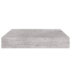 Étagère murale flottante gris béton 23x23,5x3,8 cm MDF