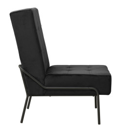 Chaise de relaxation 65x79x87 cm Noir Velours