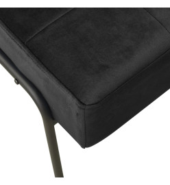 Chaise de relaxation 65x79x87 cm Noir Velours