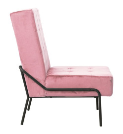 Chaise de relaxation 65x79x87 cm Rose Velours