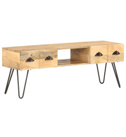 Meuble TV 120x35x45 cm Bois solide de manguier