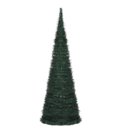 Sapin de Noël artificiel pré-éclairé avec guirlandes vert 180cm