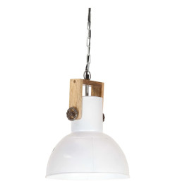 Lampe suspendue industrielle 25 W Blanc Rond Manguier 32 cm E27