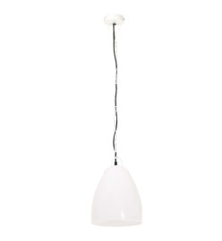 Lampe suspendue industrielle 25 W Blanc Rond 32 cm E27