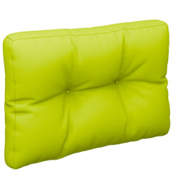 Coussin de palette vert vif 50x40x12 cm tissu