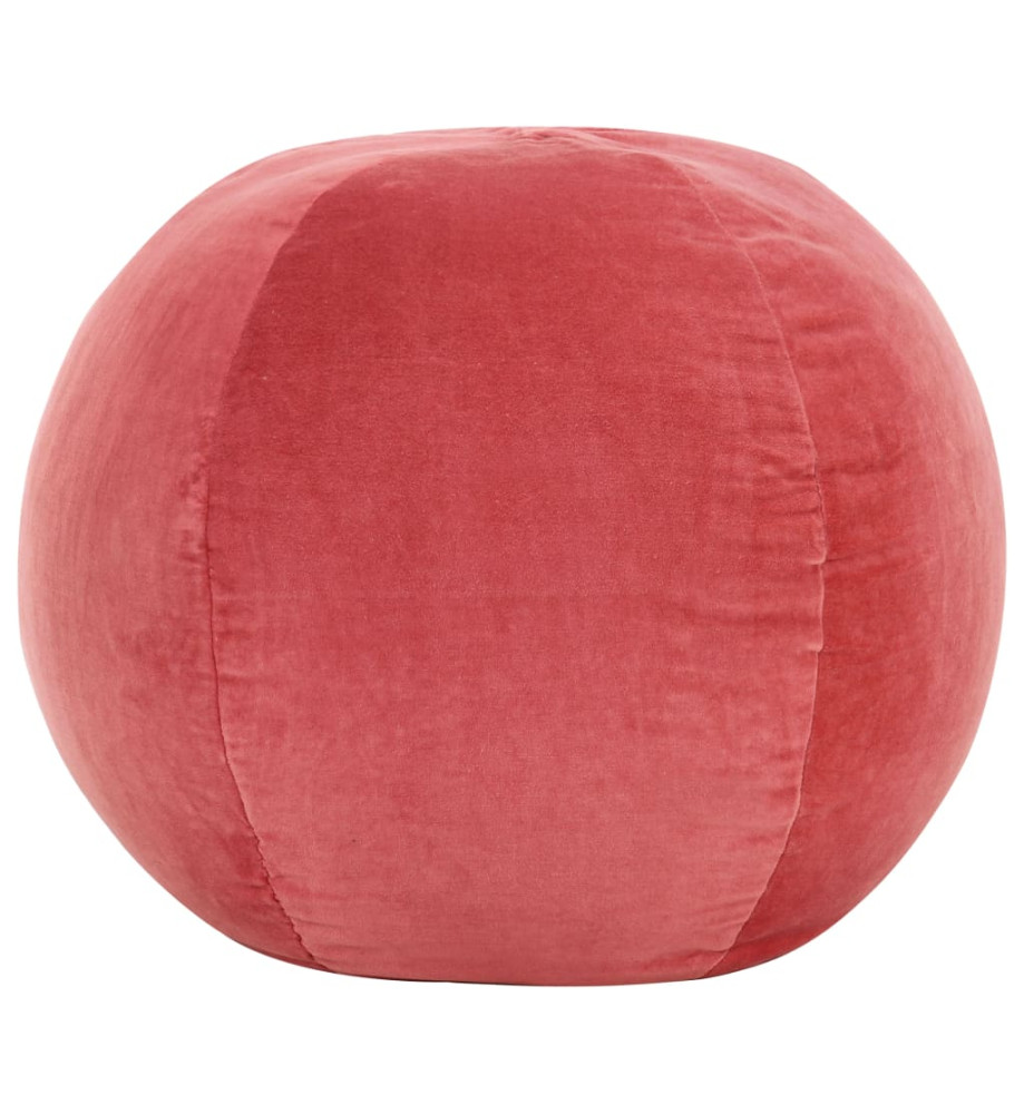 Pouf Velours de coton 50 x 35 cm Rose