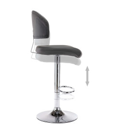 Tabouret de bar Gris Similicuir