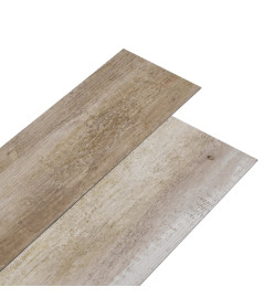 Planche de plancher PVC autoadhésif 5,21m² 2mm Délavage de bois