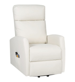 Fauteuil de massage Crème Similicuir