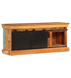 Meuble TV 110 x 30 x 45 cm Bois de récupération massif