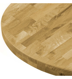 Dessus de table Bois de chêne massif Rond 44 mm 400 mm