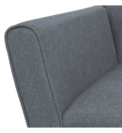 Fauteuil Gris clair Acier et tissu