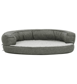 Matelas de lit ergonomique de chien 75x53 cm Polaire Gris