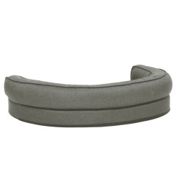 Matelas de lit ergonomique de chien 75x53 cm Polaire Gris