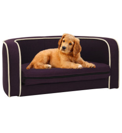 Canapé pliable pour chien Bordeaux 76x71x30 cm Coussin lavable