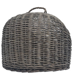 Cage de transport pour chats Gris 45x35x35 cm Saule naturel