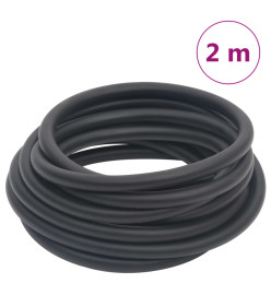 Tuyau d'air hybride noir 0,6" 2 m caoutchouc et PVC