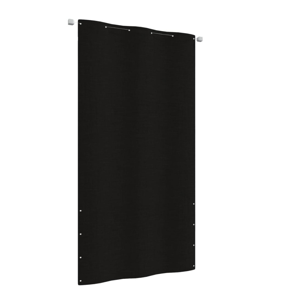 Écran de balcon Noir 120x240 cm Tissu Oxford