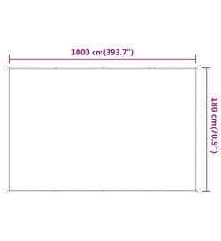 Auvent vertical Vert clair 180x1000 cm Tissu oxford