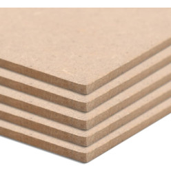 Plaques de MDF 4 pcs Carré 60x60 cm 12 mm