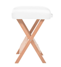 Tabouret de massage pliant siège 12 cm d'épaisseur 2 traversins