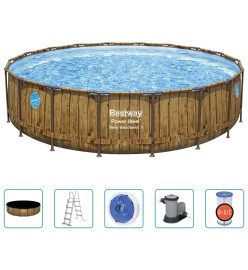 Bestway Ensemble de piscine Power Steel 549x122 cm