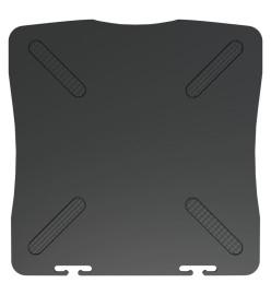 Support de moniteur Noir 33,5x34x10,5 cm